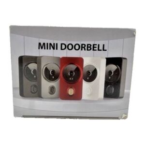 Brand New In Box Mini Door Bell Camera Matte Black Wireless WiFi Home Security